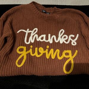 NWOT Chunky Knit Thanksgivingving Sweater
